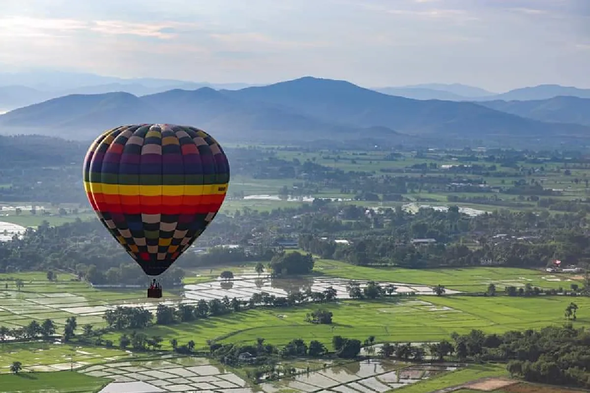 Balloon Adventure Chiang Mai aerial landscape